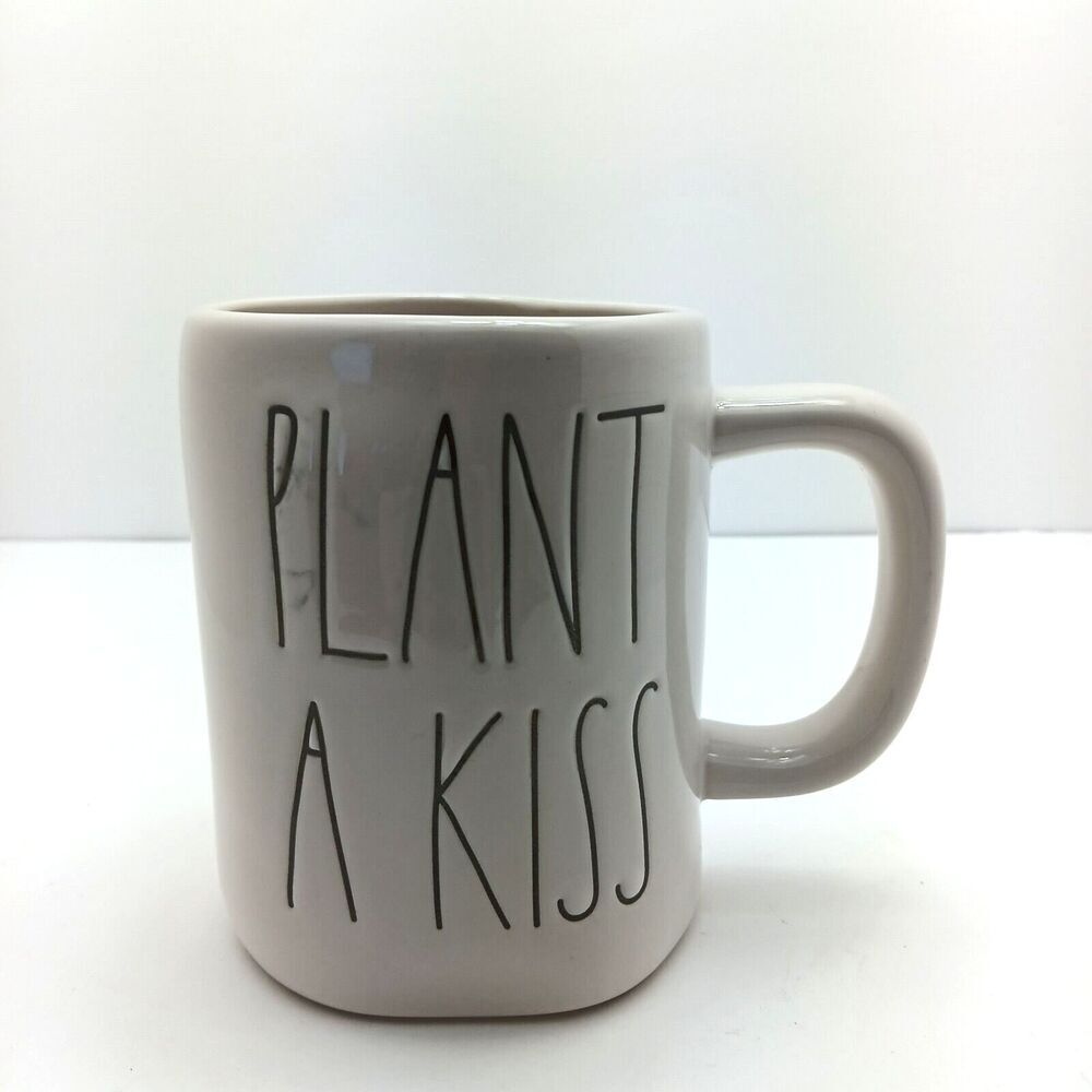Rae Dunn By Magenta Plant A Kiss Mug Missing Topper Replacement Piece Flawed